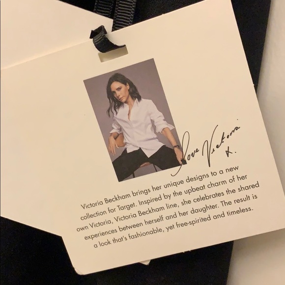 NWT Victoria Beckham for Target Scallop Black Top - Picture 7 of 8